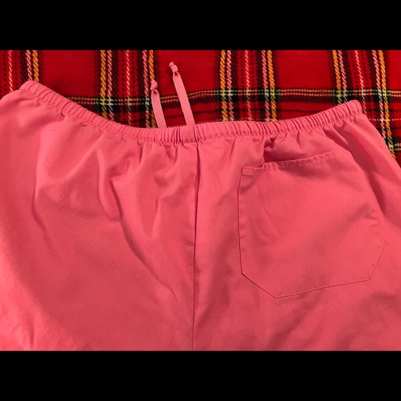 #16 Pink Scrubwear pants with drawstring and pockets - Picture 3 of 5